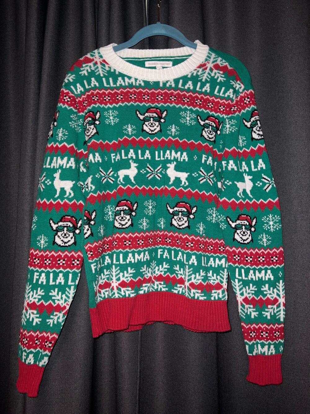 Ugly Christmas Sweater Xmas Size Small Llama